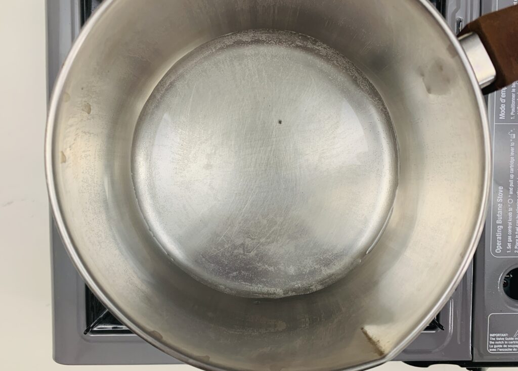 Boiling water for Chai