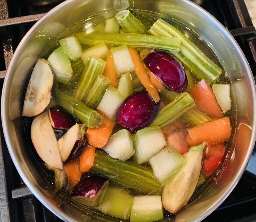 boil veggies